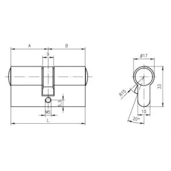 Knaufzylinder DOM ix Teco